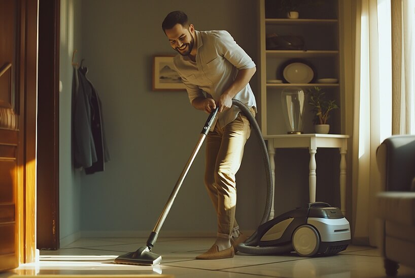 What are some cleaning hacks for maintaining a clean home?