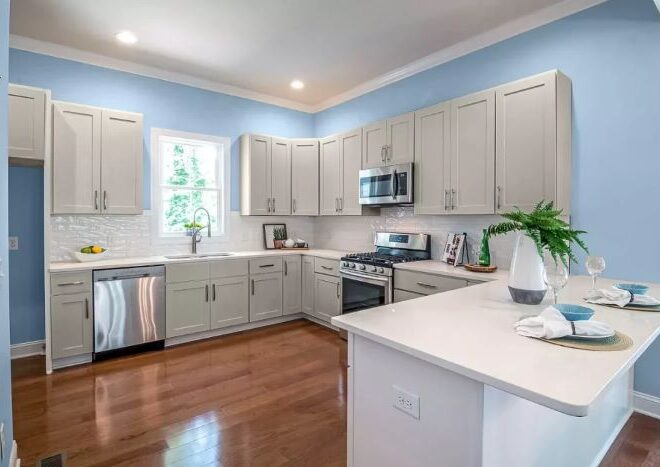 Embracing Serenity: The Allure of Blue Kitchen Walls