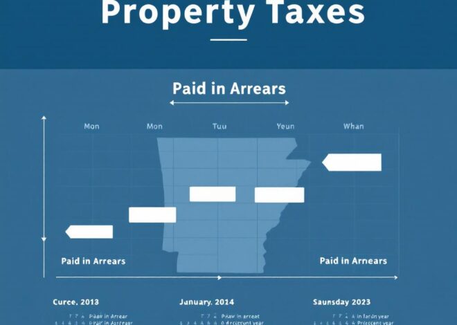 Arkansas real estate taxes are paid in arrears?