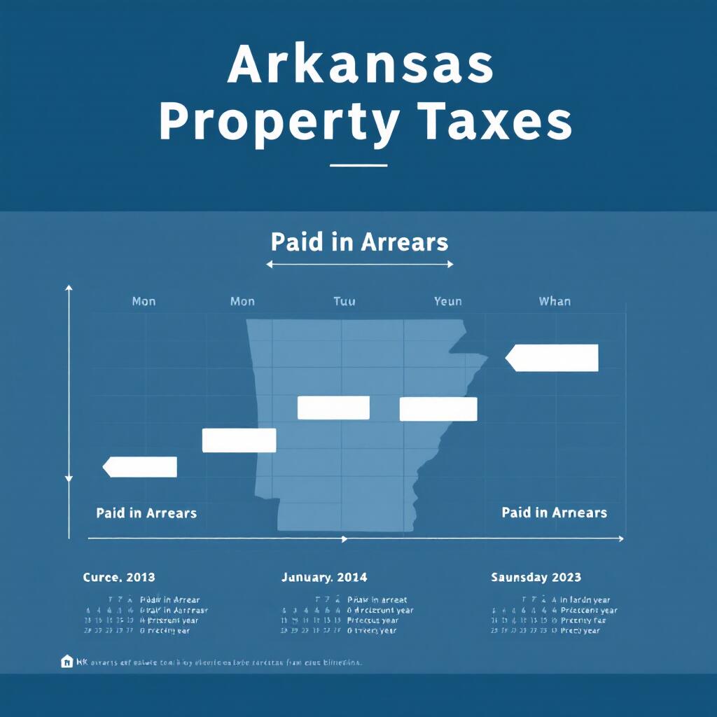 Arkansas real estate taxes are paid in arrears?