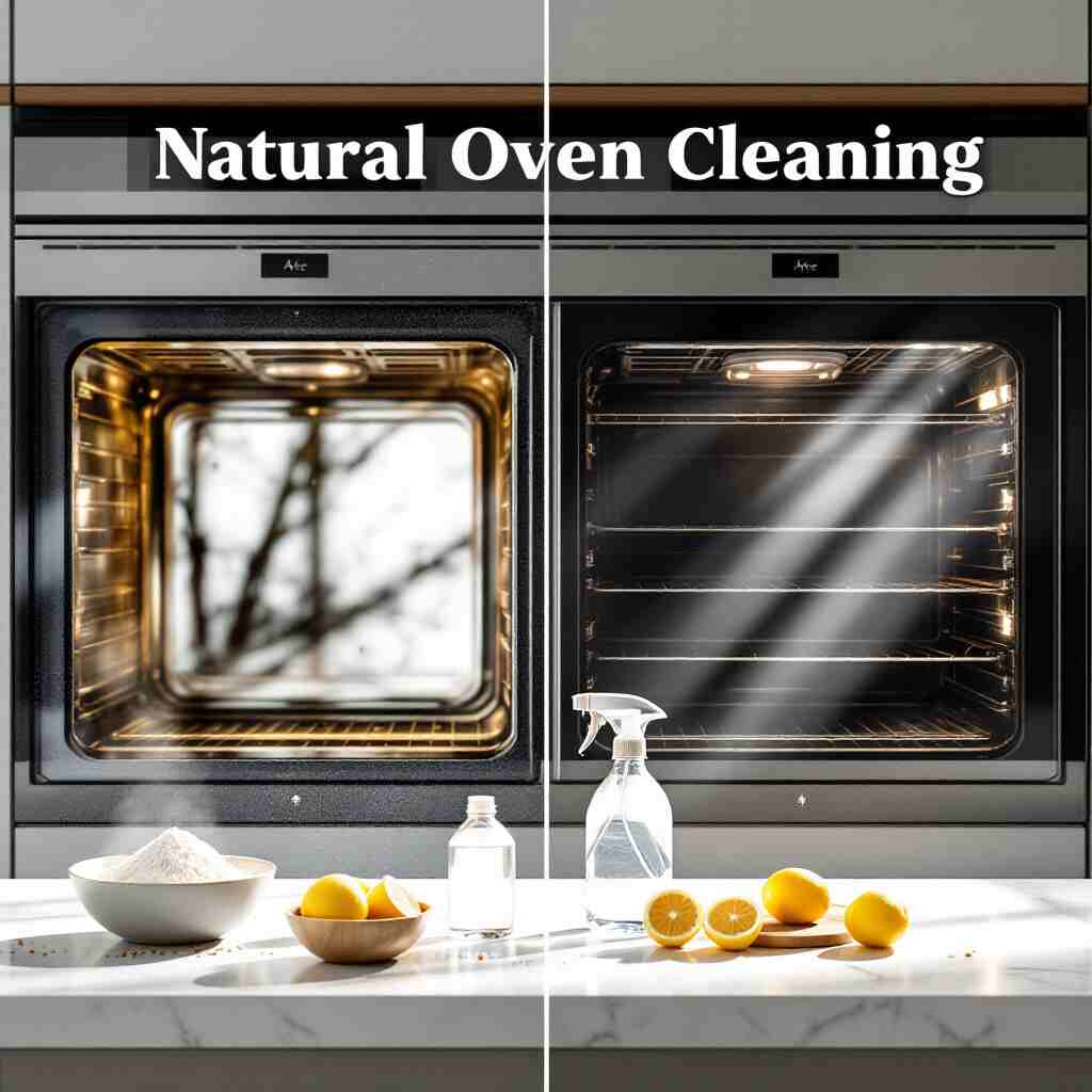 Is there a chemical-free way to clean your oven quickly?