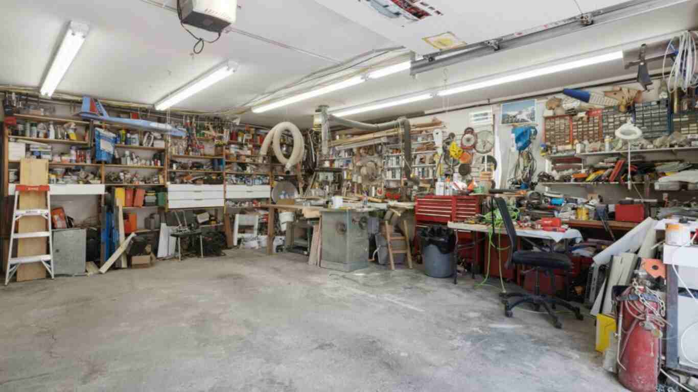 messy cluttered garage