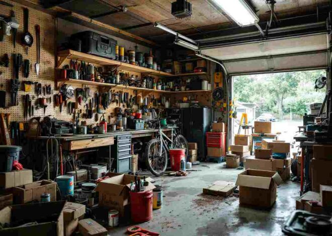 What is the normal state of a messy garage?