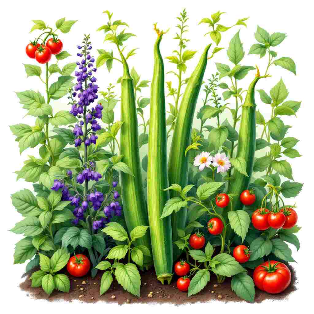 okra companion plants