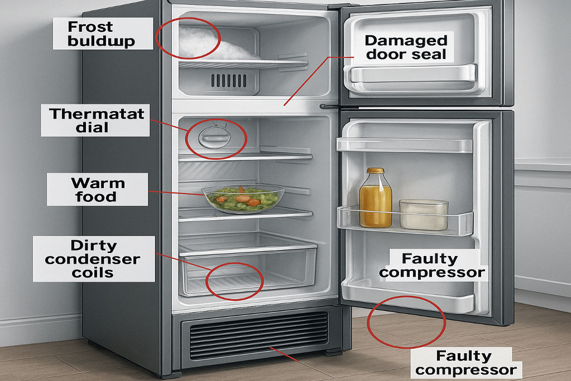 Top 7 Reasons Your Refrigerator Is Not Cooling and How to Fix Them Fast
