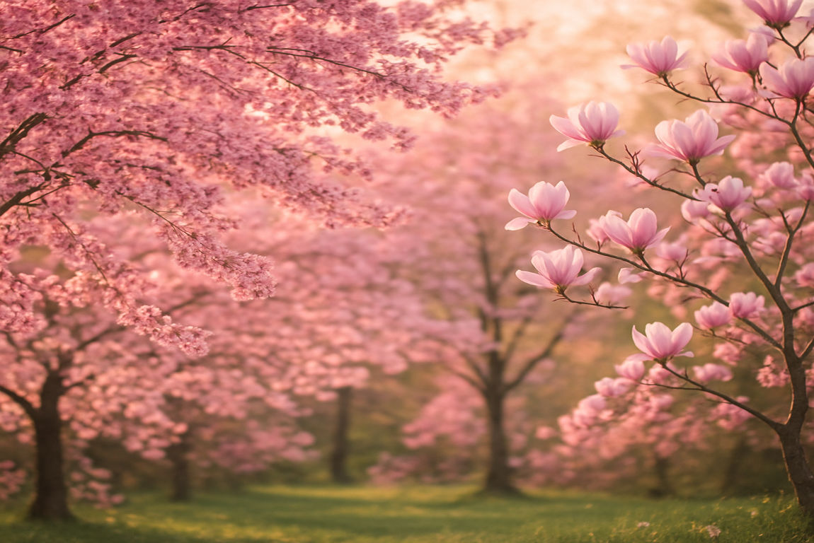pink flowering trees