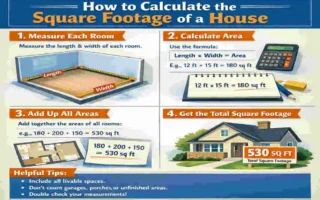 how to calculate sqft of a house