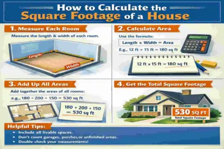 how to calculate sqft of a house