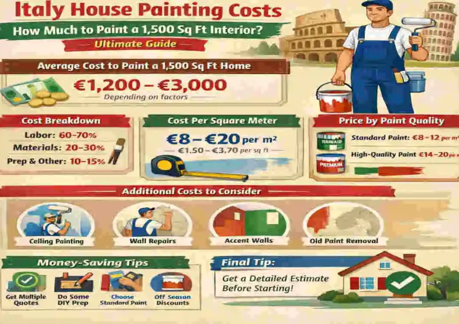 Italy House Painting Costs:
