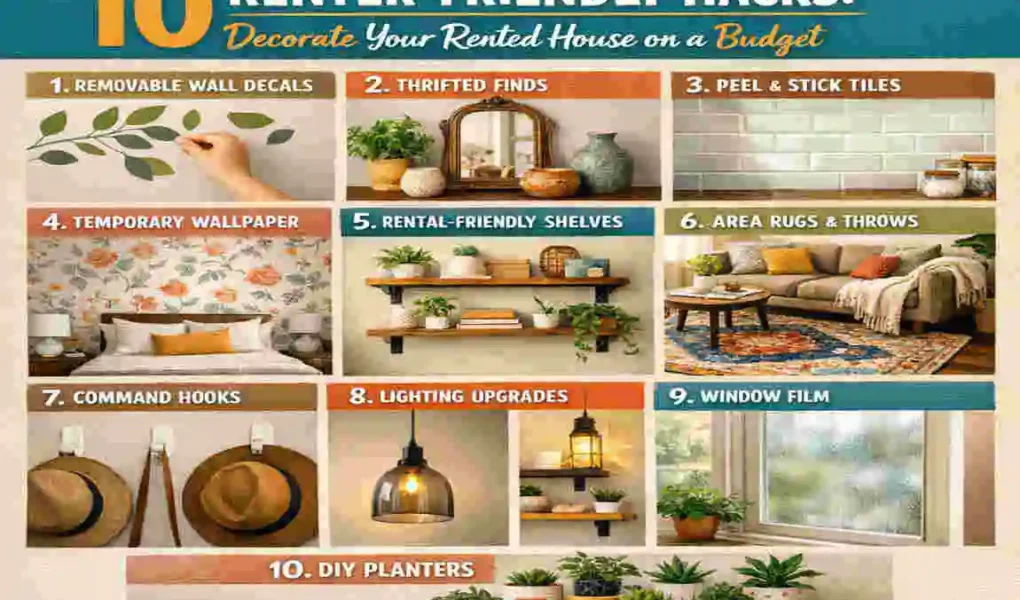 how to decorate a rented house