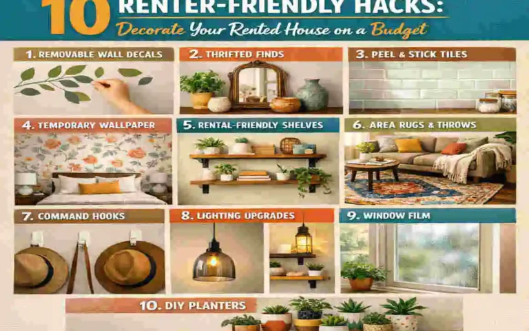 how to decorate a rented house