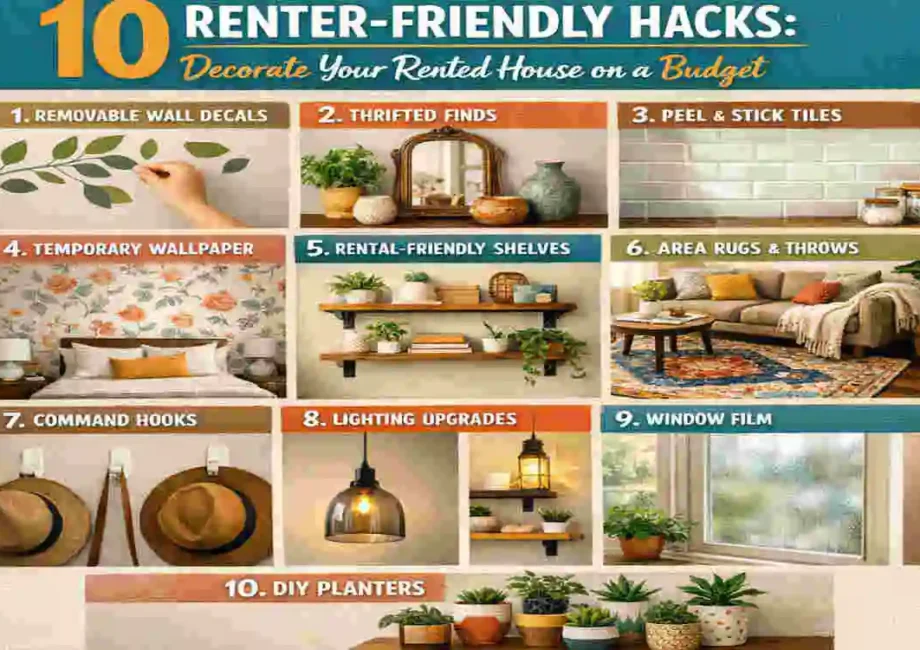 how to decorate a rented house