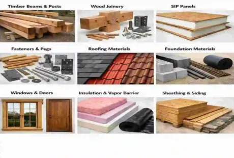 how to build timber frame house