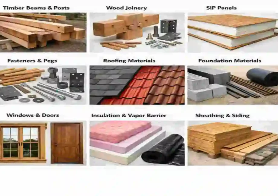 how to build timber frame house