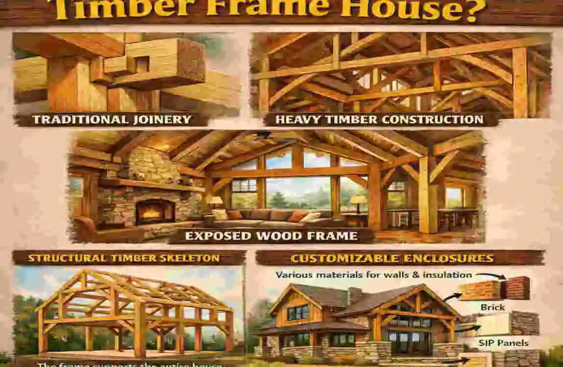 how to build timber frame house