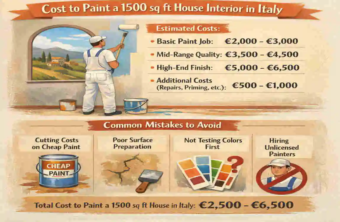 Italy House Painting Costs: