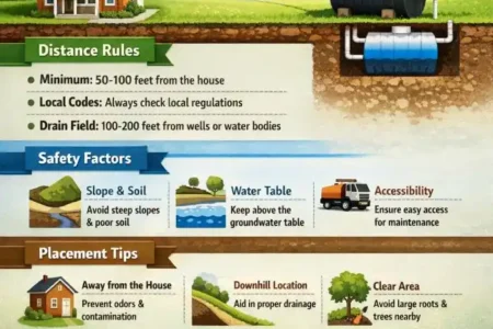 How Far Can a Septic Tank Be From the House? Distance Rules, Safety Factors, and Placement Tips