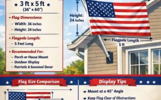 standard flag size for house