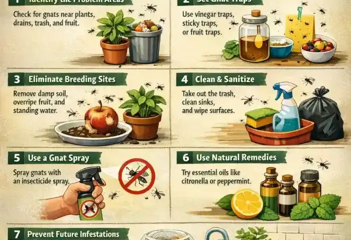 how to get rid of gnats in your house