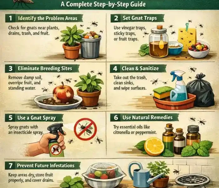 how to get rid of gnats in your house