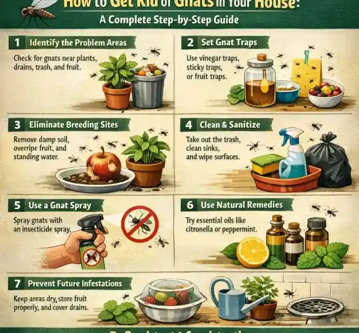 how to get rid of gnats in your house