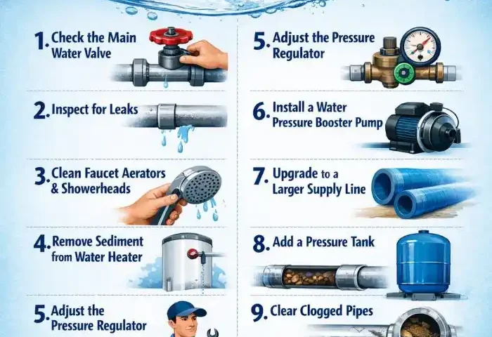 how to increase water pressure in house
