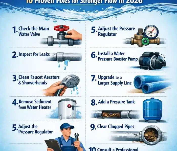how to increase water pressure in house