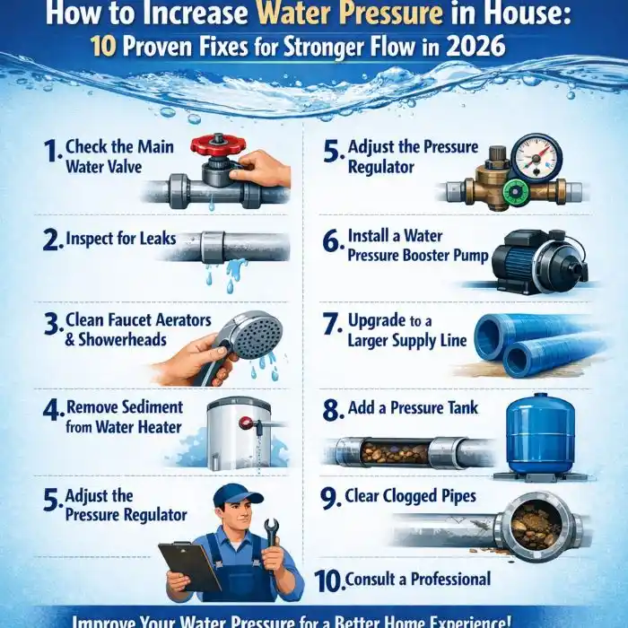 How to Increase Water Pressure in House: 10 Proven Fixes for Stronger ...