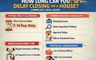how long can you delay closing on a house