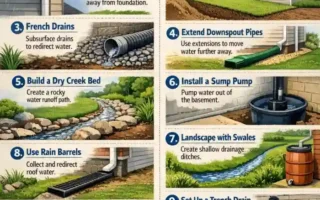 how to divert water away from house