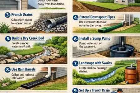 how to divert water away from house