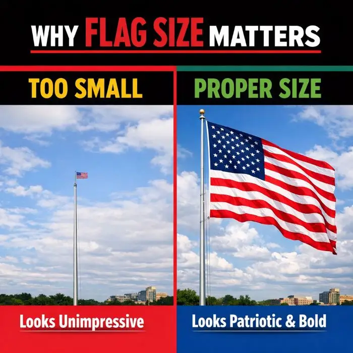standard flag size for house