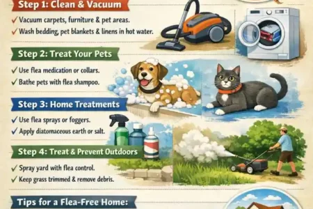 how to get rid of fleas in house