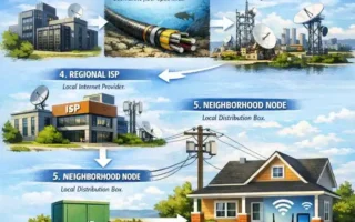 how does internet get to your house