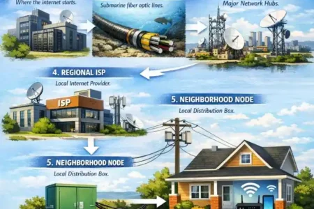 how does internet get to your house