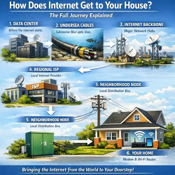 How Does Internet Get to Your House? The Full Journey Explained - Come ...
