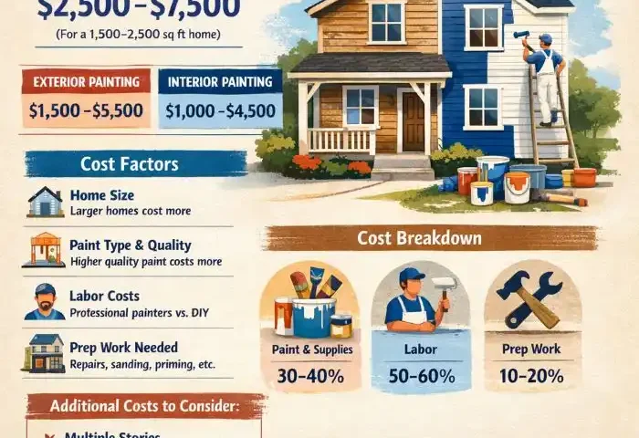 how much does it cost to paint a house