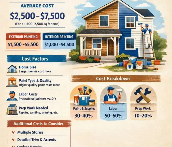 how much does it cost to paint a house