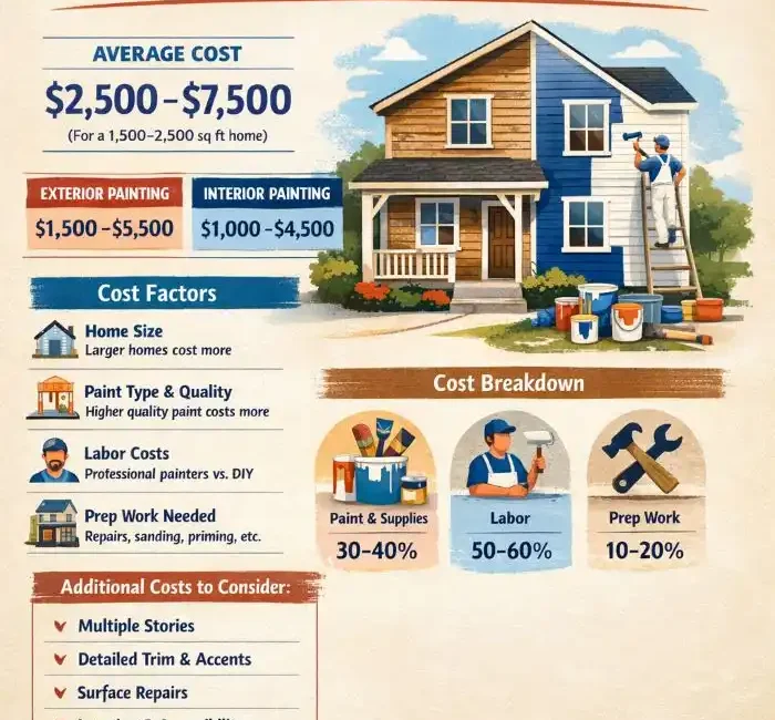 how much does it cost to paint a house