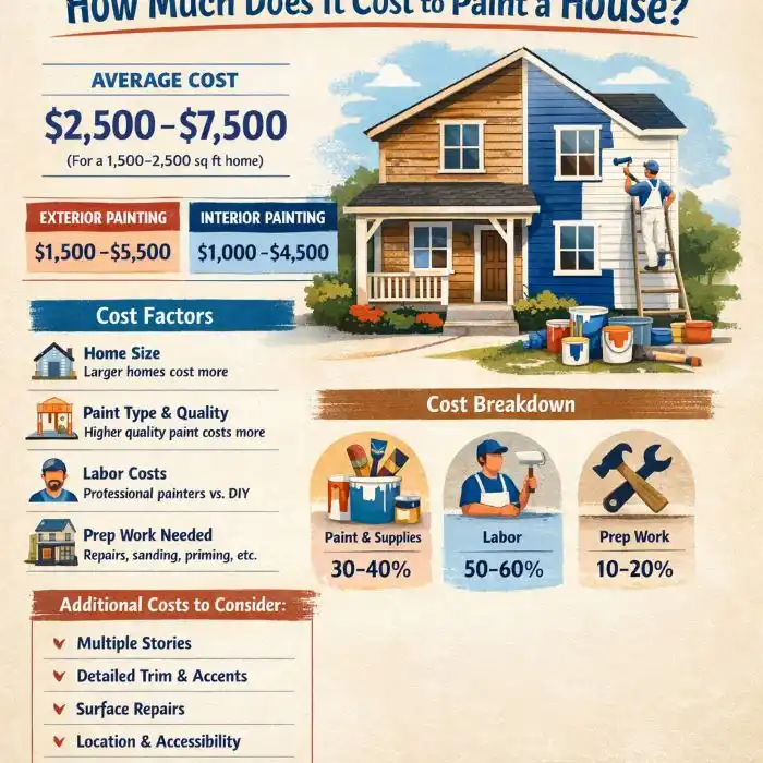 How Much Does It Cost to Paint a House? - Come Away Home