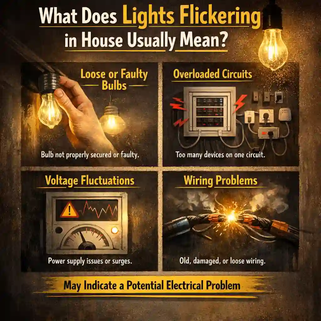lights flickering in house
