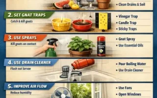 how to get rid of gnats in house