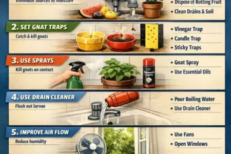 how to get rid of gnats in house