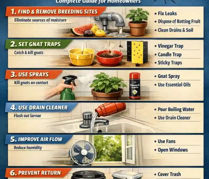 how to get rid of gnats in house