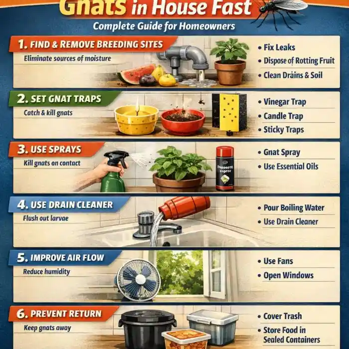 How to Get Rid of Gnats in House Fast: Complete Guide for Homeowners ...
