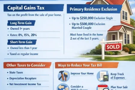 taxes on selling a house