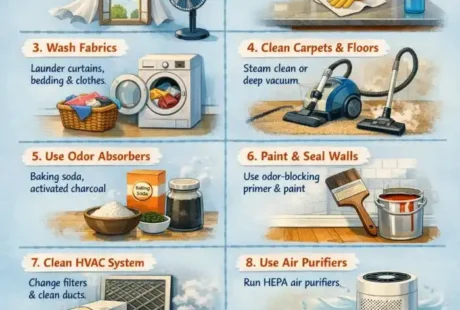 how to get rid of smoke smell in a house