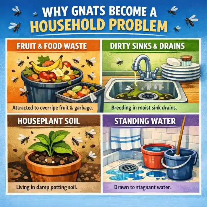 how to get rid of gnats in house