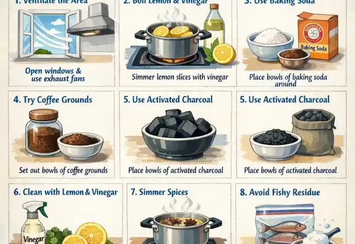 how to eliminate fish odor in the house