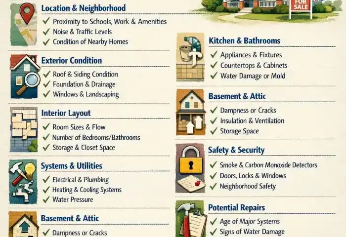 what to look for when looking at a house